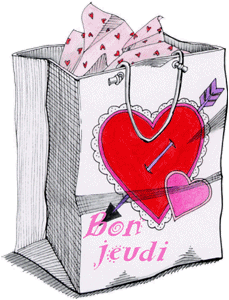 Gif animé Bon jeudi bisous